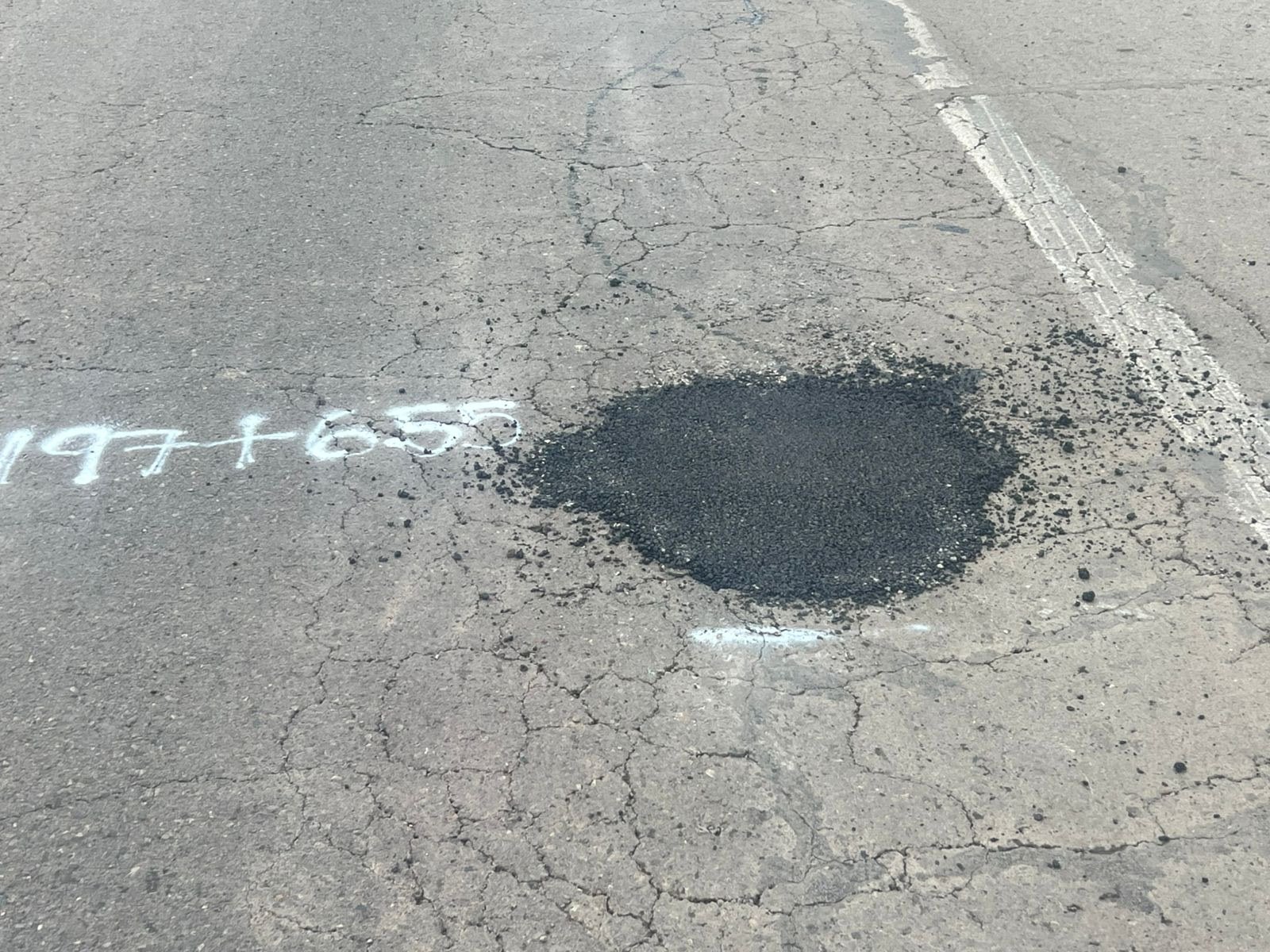 Resultado de reparación de pavimento
